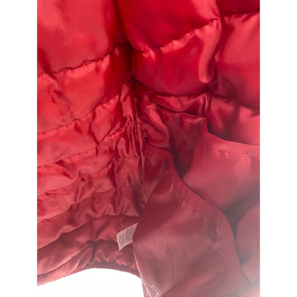 Swisstech Men 34-36 Blue Red Puffer Jacket Zip Packable Lightweight Coat FLAW - Picture 5 of 9